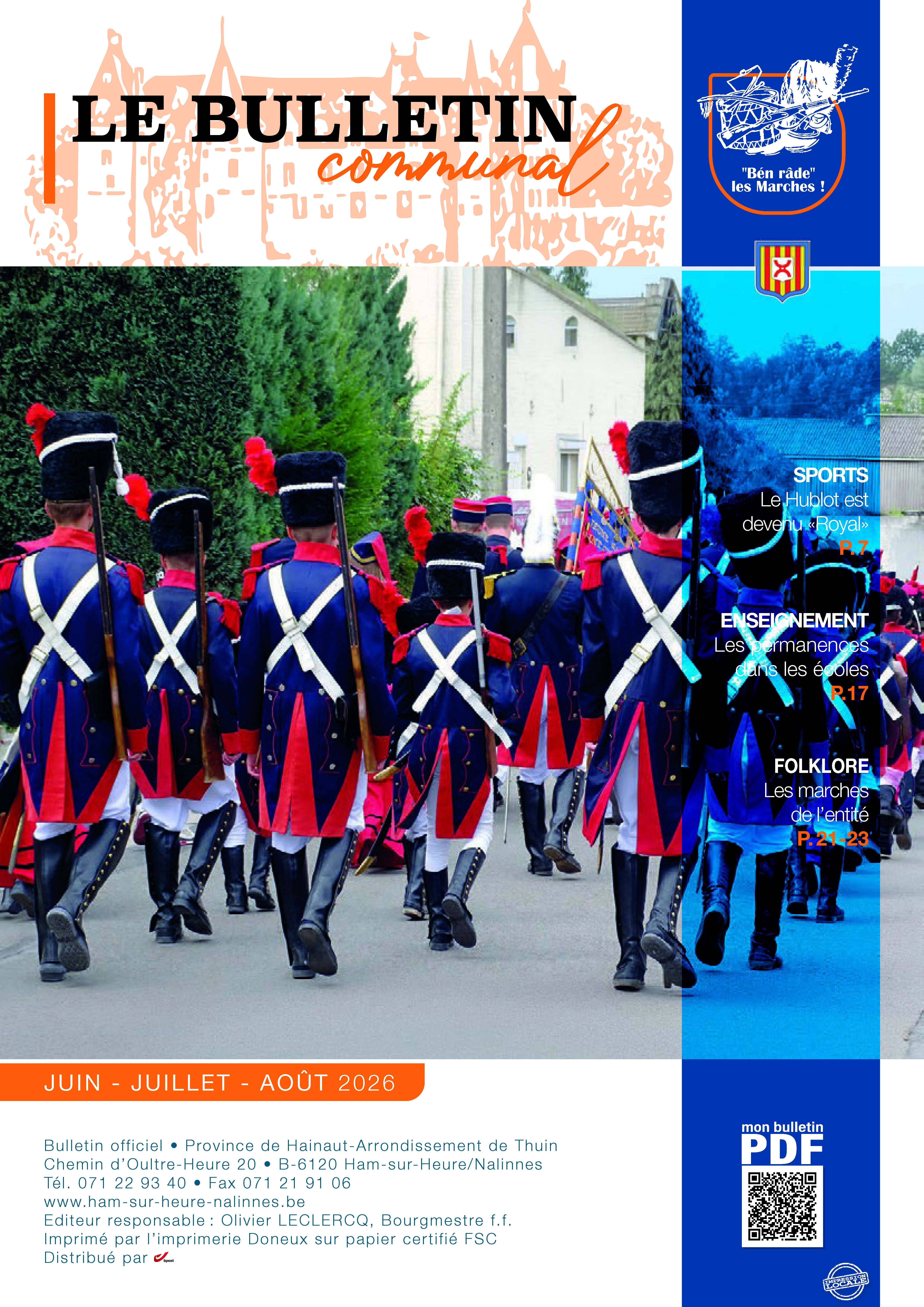Couverture du bulletin — Ham-sur-Heure-Nalinnes
